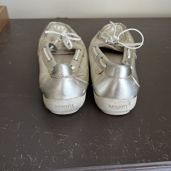 Gold metallic sperry boat shoes - Picture 3 of 6